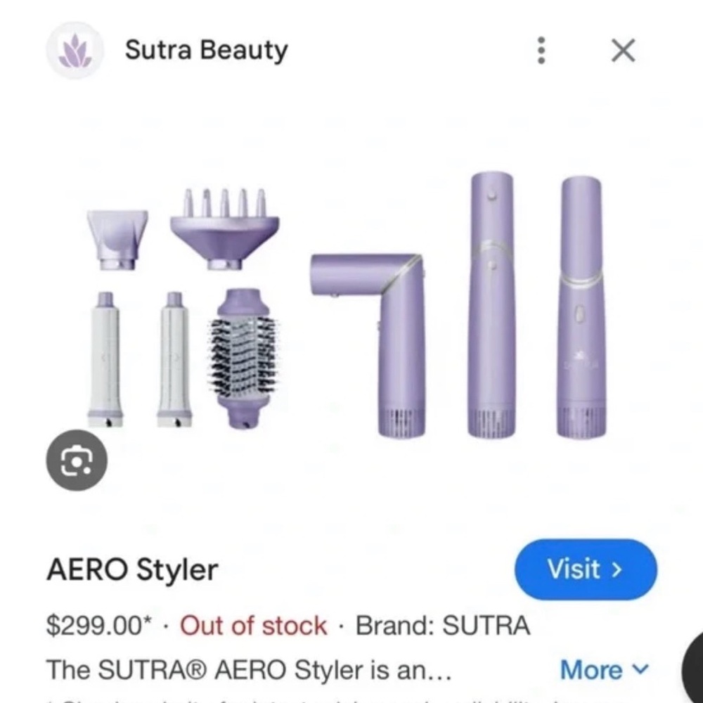 Sutra AERO 5in1 Purple Hair Styling Set Like New Box $299 Retail Value - Picture 4 of 17